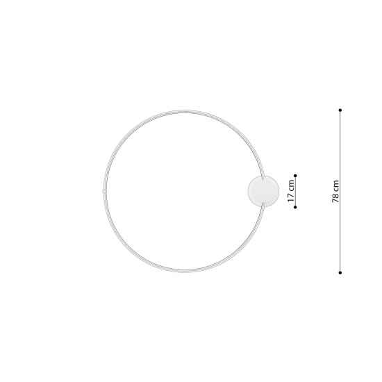SOLLUX CEILING LIGHT RIO 78  LED 4000K LED 1x50W IP20 TH.131 THORO
