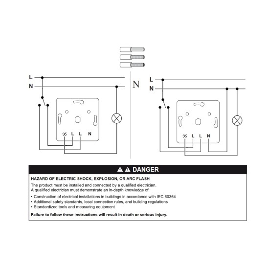 SCHNEIDER ASFORA  ДИМЕР ДЕВИАТОР LED 3-370W БРОНЗ EPH6800169
