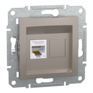 SCHNEIDER ASFORA РОЗЕТКА КОМПЮТЪРНА RJ45 Cat.5 UTP БРОНЗ EPH4300169