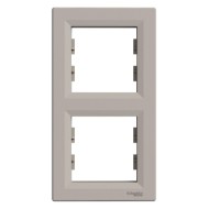 SCHNEIDER ASFORA РАМКА ДВОЙНА ВЕРТИКАЛНА БРОНЗ EPH5810269