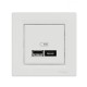 SCHNEIDER ASFORA РОЗЕТКА ДВОЙНО ЗАРЯДНО USB A+C 2.4A БЯЛ EPH2700321