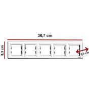 SCHNEIDER ASFORA ПЕТИЦА РАМКА ХОРИЗОНТАЛНА БЯЛА EPH5800521