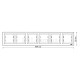 SCHNEIDER ASFORA 6 GANG FRAME WHITE  EPH5800621