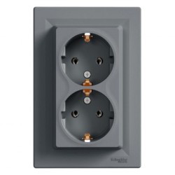 SCHNEIDER ASFORA КОНТАКТ ДВОЕН ШУКО СТОМАНА 16A EPH9900162