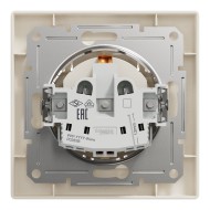 SCHNEIDER ASFORA  КОНТАКТ ШУКО С КАПАК КРЕМ 2P+E 16A EPH3100123 