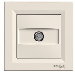 SCHNEIDER ASFORA РОЗЕТКА TV КРАЙНА 1dB КРЕМ EPH3200123 