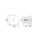 CATA BATHROOM FAN X-MART 10 MATIC 220V Ф100 WHITE