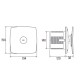 CATA BATHROOM FAN X-MART 15 MATIC 220V Ф150 WHITE