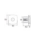 CATA BATHROOM FAN X-MART 10 INOX H 220V Ф100 INOX