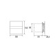 CATA BATHROOM FAN E-100 GTH BK WITH TIMER AND SENSOR GLASS 220V Ф100 BLACK