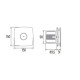 VENTILATOR DE BAIE CATA X-MART 10 STANDARD 220V Ф100 ALB