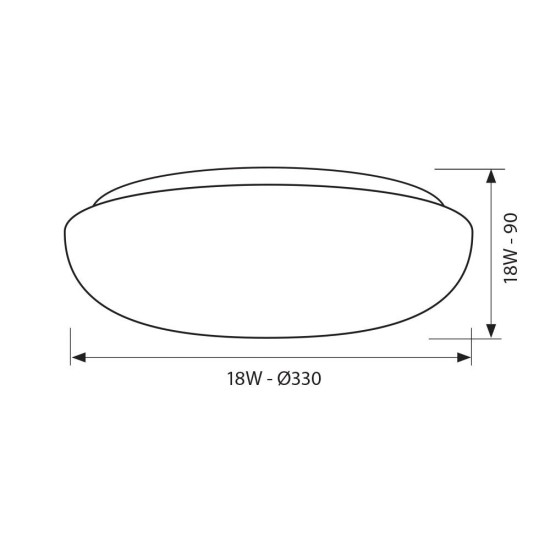 VIVALUX LED CORPORARE DE ILUMINAT NUVOLA LED 18W  4000K