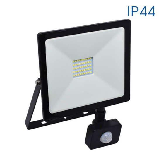 VIVALUX SPOTLIGHT WITH SENSOR NYX LED 30W BLACK 6400K