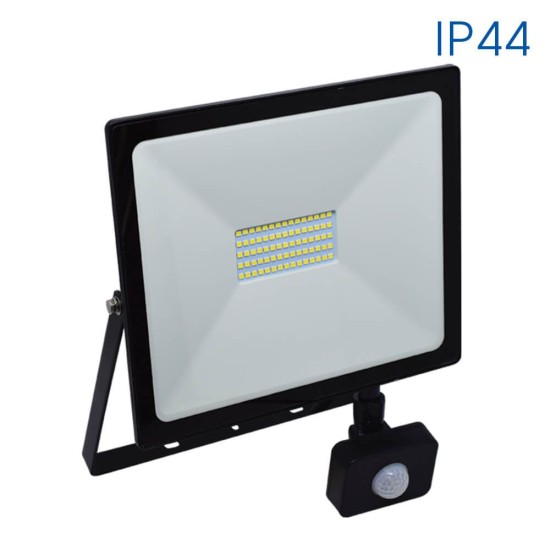 VIVALUX SPOTLIGHT WITH SENSOR NYX LED 50W BLACK 6400K
