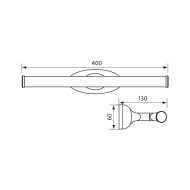 VIVALUX  LED ТЯЛО ЗА БАНЯ WALLY LED  6W  4000K ХРОМ