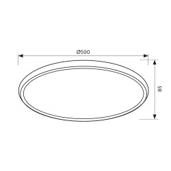 VIVALUX LED LIGHTING FIXTURE MULTIFUNCTIONAL HERA LED 60W 3000-6400K