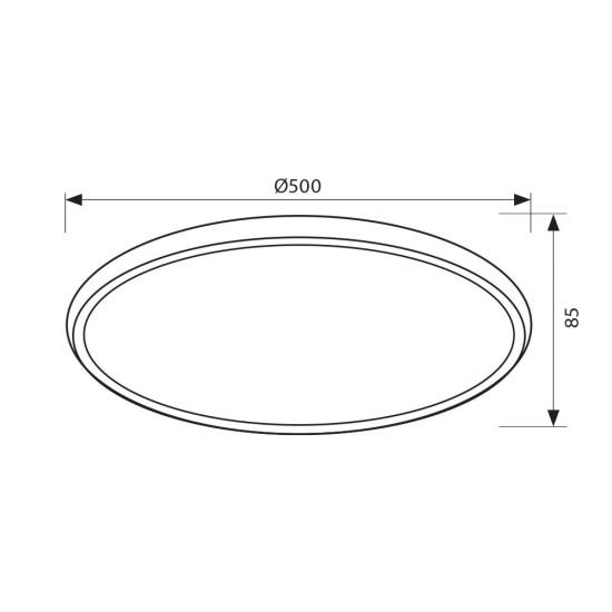 VIVALUX  LED ПЛАФОНИЕРА МУЛТИФУНКЦИОНАЛНА HERA LED 60W 3000-6400K