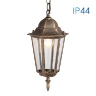 VIVALUX FACADE OUTDOOR LIGHT LANTERN MARIBOR  H001  ANTIQUE BRASS  IP44 VIV004190