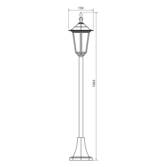 VIVALUX LANTERN MARIBOR ∙ PS001∙ ANTIQUE BRASS ∙ IP44
