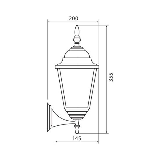 VIVALUX APLICE EXTERIOR RIGA ∙ WU006 ∙ NEGRU ∙ IP44