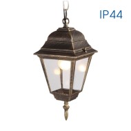 VIVALUX FACADE OUTDOOR LIGHT LANTERN RIGA H006 ANTIQUE BRASS IP44 VIV004226