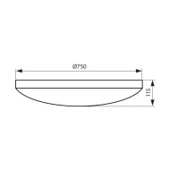 VIVALUX  LED ПЛАФОНИЕРА МУЛТИФУНКЦИОНАЛНА CELINE LED 100W 3000-6400K VIV004287
