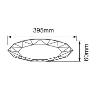 VIVALUX  LED ПЛАФОНИЕРА МУЛТИФУНКЦИОНАЛНА JEWEL LED 36W 3000-6400K VIV004289