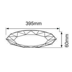 VIVALUX LED LIGHTING FIXTURE MULTIFUNCTIONAL JEWEL LED 36W 3000-6400K
