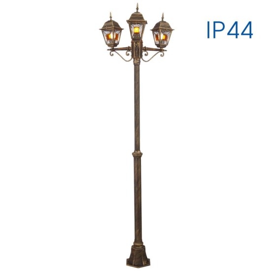 VIVALUX LANTERN MURANO ∙ PL007 ∙ ANTIQUE BRASS ∙ IP44