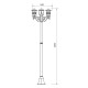 VIVALUX LANTERN MURANO ∙ PL007 ∙ ANTIQUE BRASS ∙ IP44