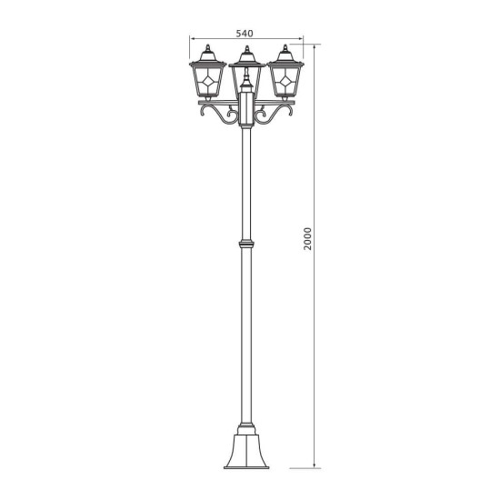VIVALUX LANTERN JARDIN ∙ PL008 ∙ COFFEE ∙ IP44 VIV004376