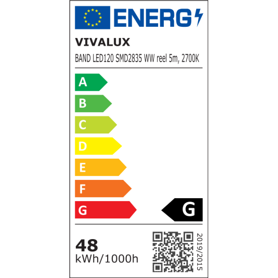 VIVALUX LED ЛЕНТА BAND LED ∙ 120 SMD2835 ∙ 4000K ∙ 5M