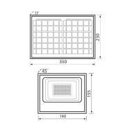 VIVALUX LED ПРОЖЕКТОР СЪС СОЛАРЕН ПАНЕЛ ISOLA LED 30W 350LM 6400K IP65 VIV004473