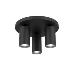 VIVALUX ROUND CEILING SPOT SP713-3R BK LUX ∙ BLACK ∙ 3XGU10