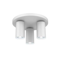 VIVALUX КРЪГЪЛ СПОТ ЗА ТАВАН SP713-3R WH LUX БЯЛ 3XGU10 VIV004565