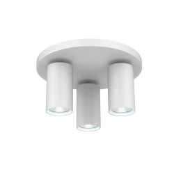 VIVALUX ROUND CEILING SPOT SP713-3R WH LUX WHITE 3XGU10 VIV004565