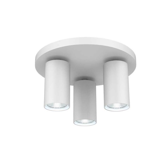 VIVALUX КРЪГЪЛ СПОТ ЗА ТАВАН SP713-3R WH LUX ∙ БЯЛ ∙ 3XGU10