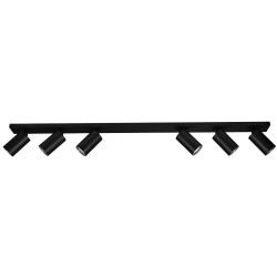 VIVALUX SPOT LINEAR DE TAVAN SP716-6L BK LUX ∙ NEGRU ∙ 6XGU10