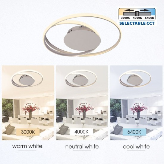 VIVALUX LED LIGHTING FIXTURE ODEON LED 38W  SATIN NIKEL VIV004609