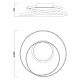 VIVALUX LED ПЛАФОНИЕРА ODEON LED  38W ЧЕРЕН VIV004610