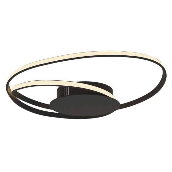 VIVALUX LED ПЛАФОНИЕРА ODEON LED  38W ЧЕРЕН VIV004610