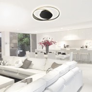 VIVALUX LED ПЛАФОНИЕРА ODEON LED  38W ЧЕРЕН VIV004610