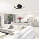 VIVALUX LED ПЛАФОНИЕРА ODEON LED  38W ЧЕРЕН VIV004610