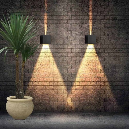 VIVALUX APLICE EXTERIOR LUMINAIRE STARK LED ∙ 2 X 3W SQ ∙ BLACK ∙ 4000K ∙ IP54