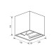 VIVALUX APLICE EXTERIOR LUMINAIRE STARK LED ∙ 2 X 3W SQ ∙ BLACK ∙ 4000K ∙ IP54