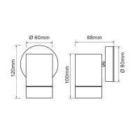 VIVALUX APLICE EXTERIOR LUMINAIRE NAVARA 1XGU10 NEGRU IP44 VIV004648