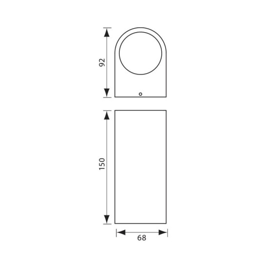 VIVALUX APLICE EXTERIOR LUMINAIRE PORTO/R ∙ 2 X GU10 ∙ WHITE ∙ IP44