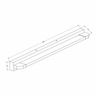 VIVALUX  LED ТЯЛО ЗА БАНЯ MODENA LED  9W  4000K ЧЕРЕН