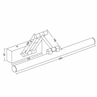 VIVALUX  LED ТЯЛО ЗА БАНЯ RIMINI LED  9W  4000K ЧЕРЕН