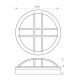 VIVALUX ВЪНШНА LED ПЛАФОНИЕРА MEZZO/X LED 18W  ЧЕРЕН  4000K  IP65 VIV004746
